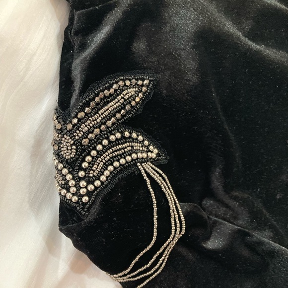 ZARA Black Velvet Bodysuit (Top) - Picture 2 of 10